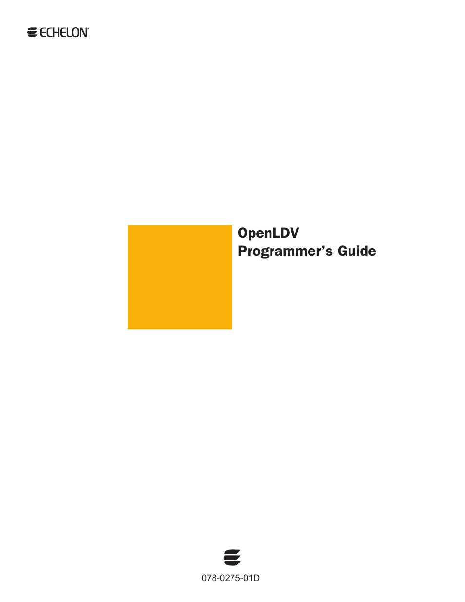 Echelon OpenLDV User Manual | 194 pages