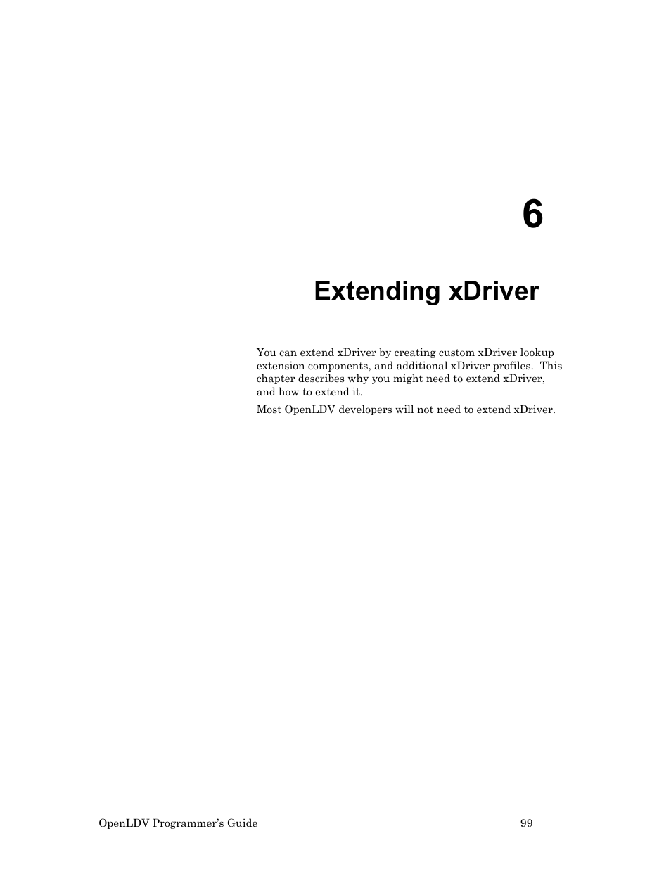 Extending xdriver, 6, extending xdriver, 6, extending | Xdriver | Echelon OpenLDV User Manual | Page 107 / 194