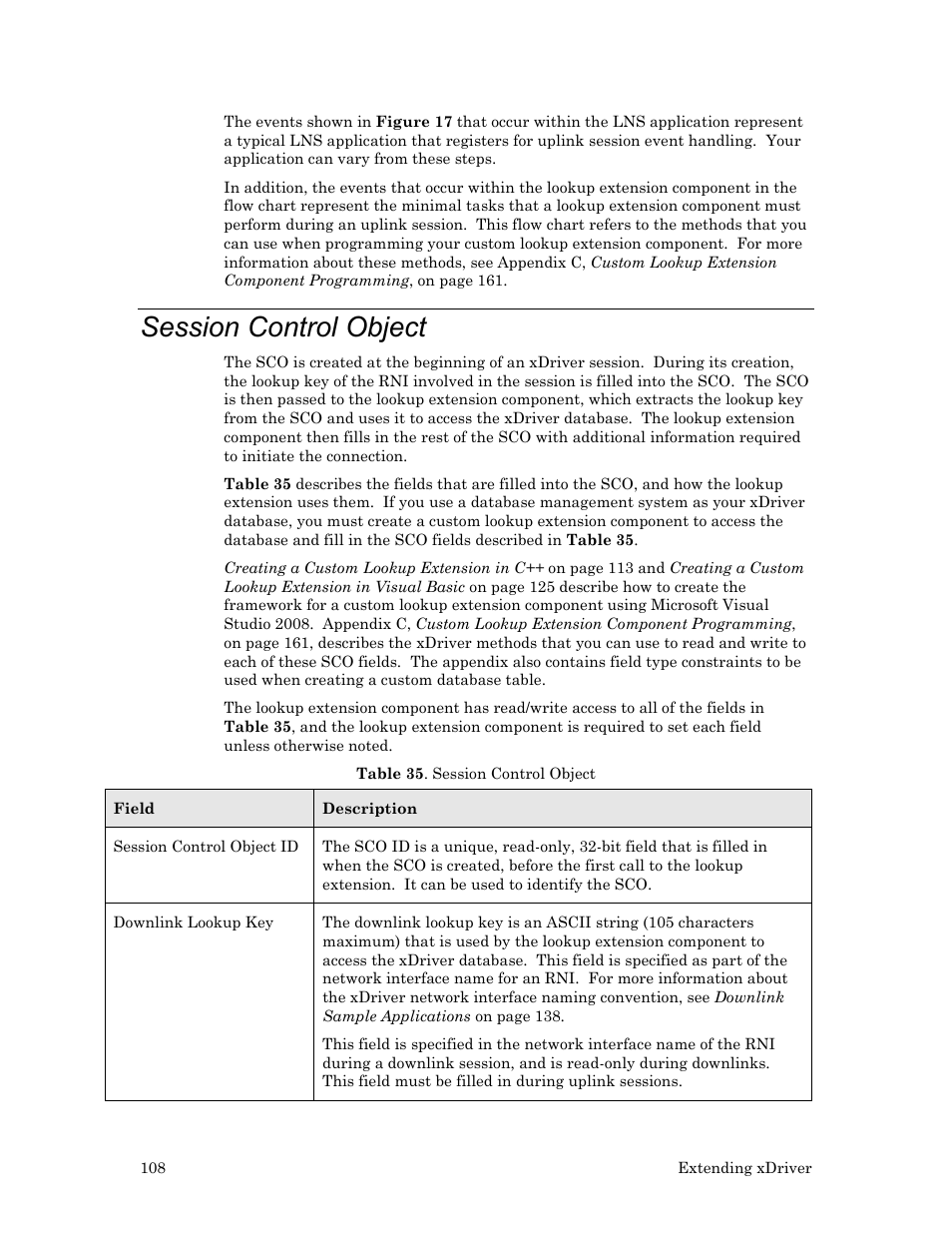 Session control object | Echelon OpenLDV User Manual | Page 116 / 194