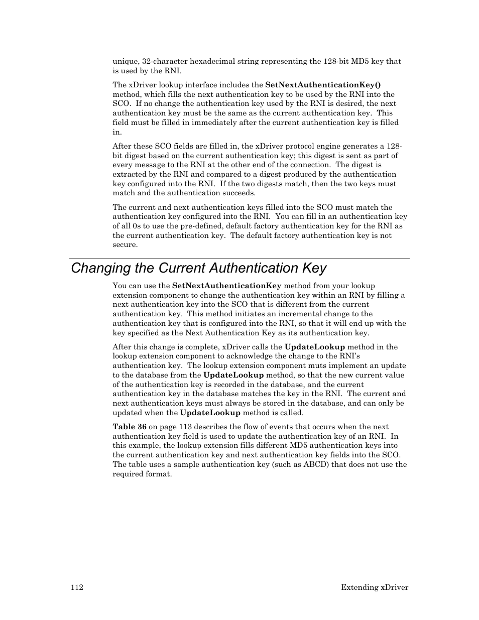 Changing the current authentication key | Echelon OpenLDV User Manual | Page 120 / 194