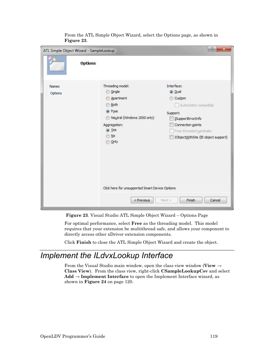 Implement the ildvxlookup interface | Echelon OpenLDV User Manual | Page 127 / 194