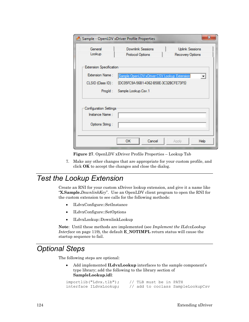 Test the lookup extension, Optional steps | Echelon OpenLDV User Manual | Page 132 / 194