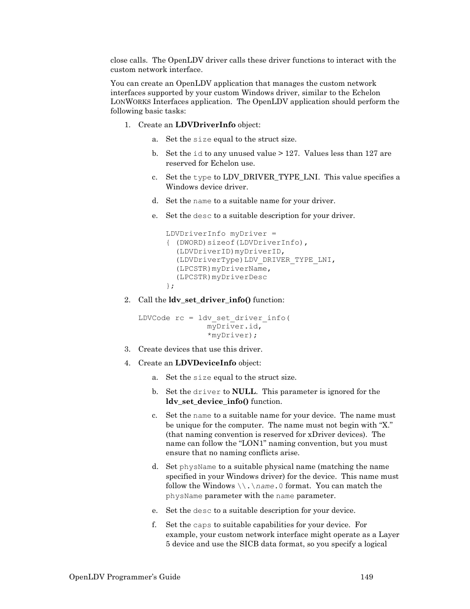 Echelon OpenLDV User Manual | Page 157 / 194