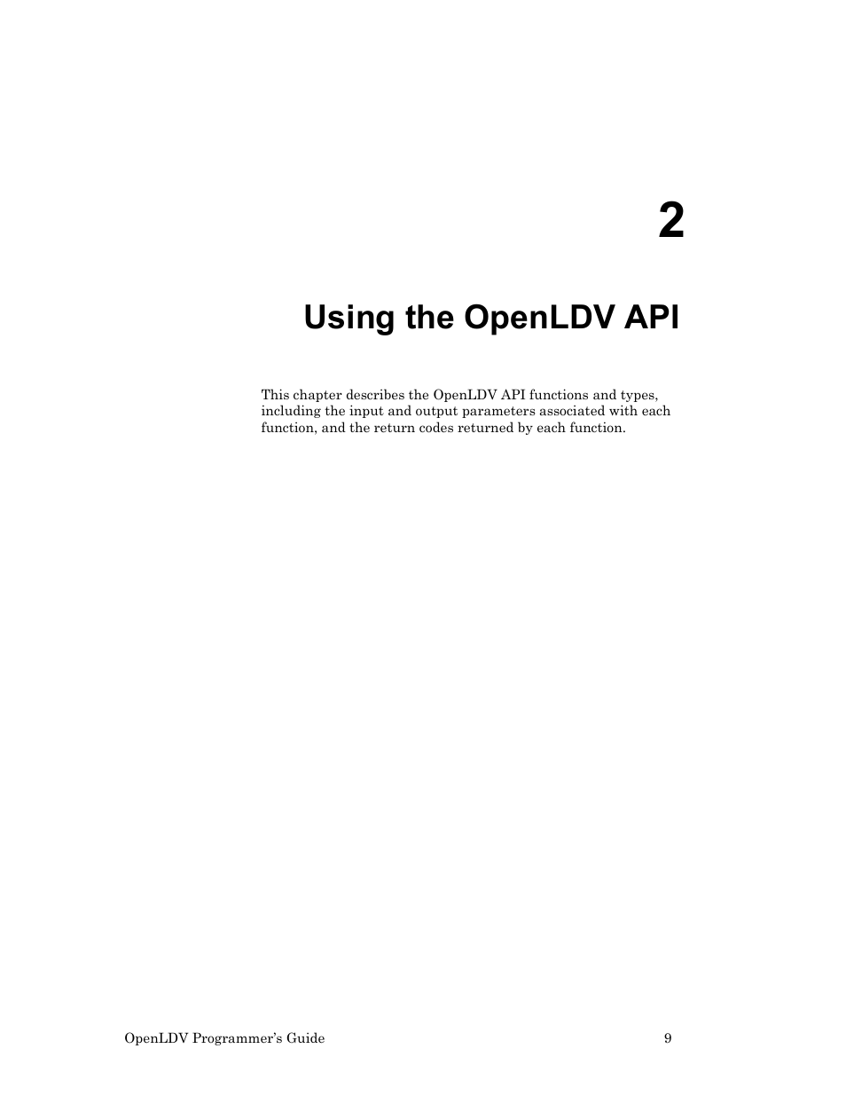 Using the openldv api, 2, using the openldv, 2, using the openldv api | Echelon OpenLDV User Manual | Page 17 / 194