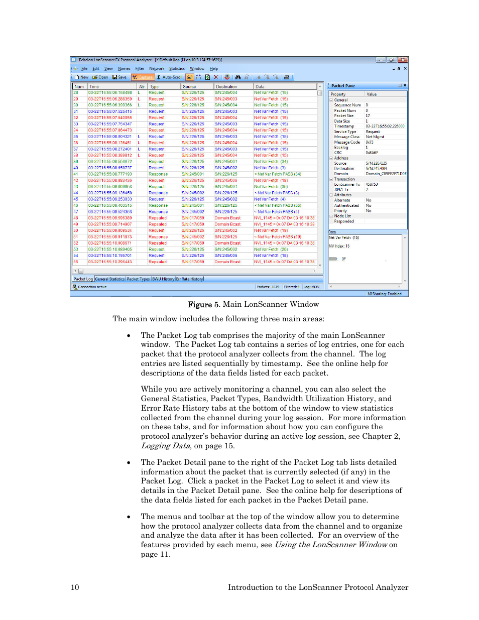 Figure 5 on | Echelon LonScanner FX Protocol Analyzer User Manual | Page 16 / 75
