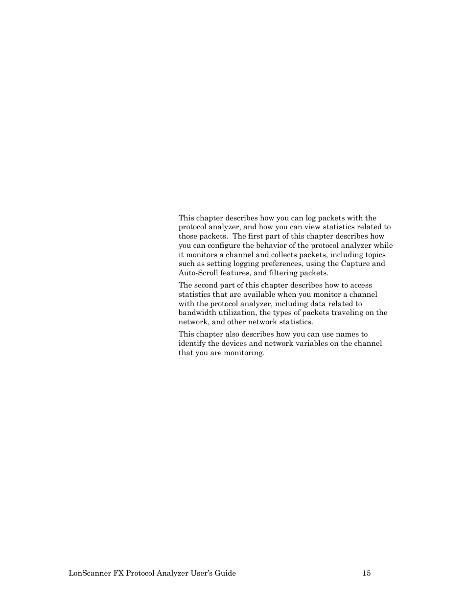 Logging data, R 2. logging data, 15, for a d | Echelon LonScanner FX Protocol Analyzer User Manual | Page 21 / 75