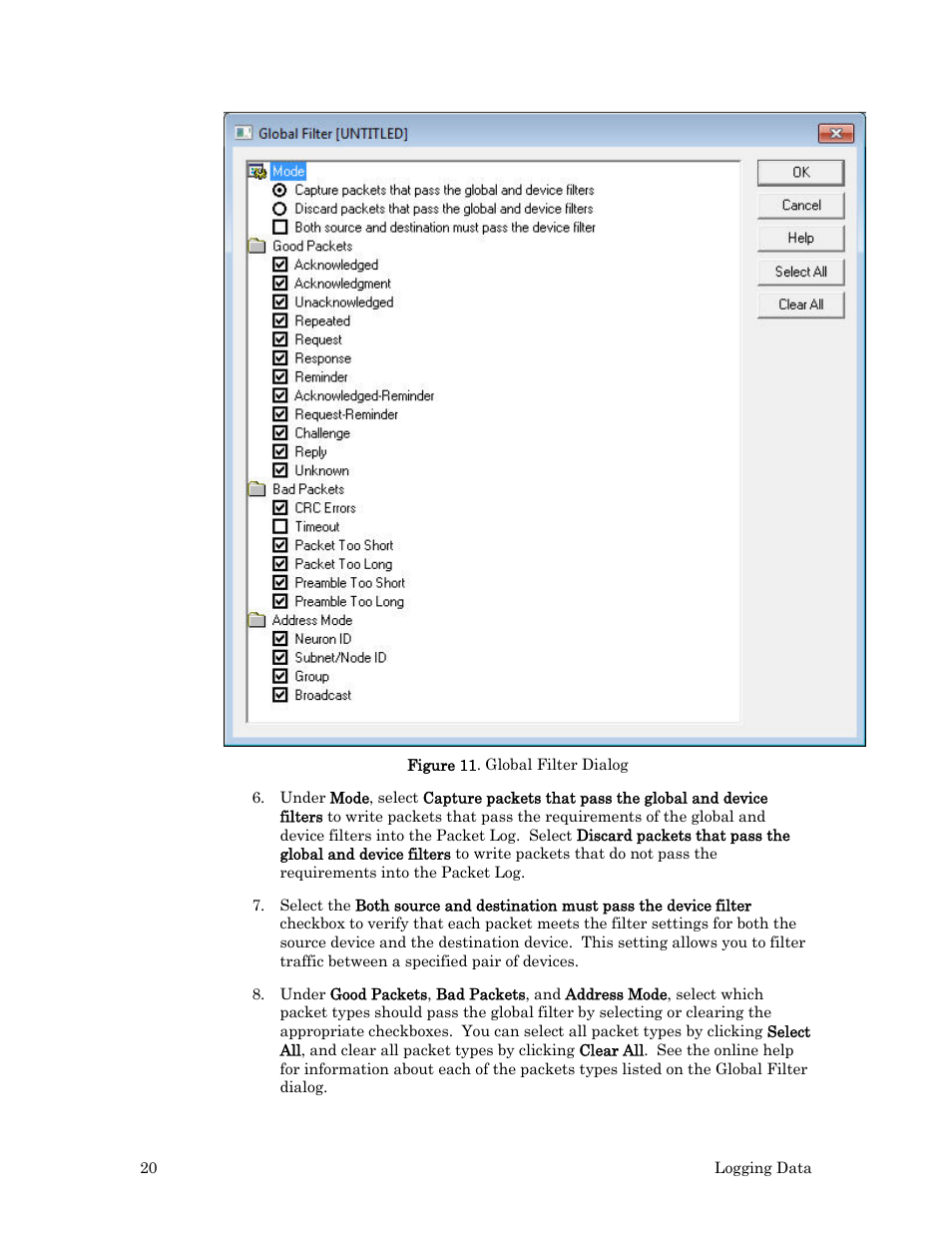 Dialog, as shown in figure 11, If you d | Echelon LonScanner FX Protocol Analyzer User Manual | Page 26 / 75