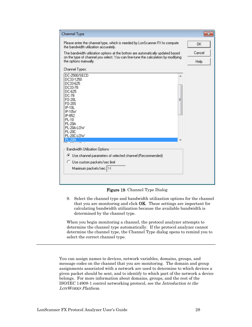 Using names, Age 29, Ge 29 | Echelon LonScanner FX Protocol Analyzer User Manual | Page 35 / 75