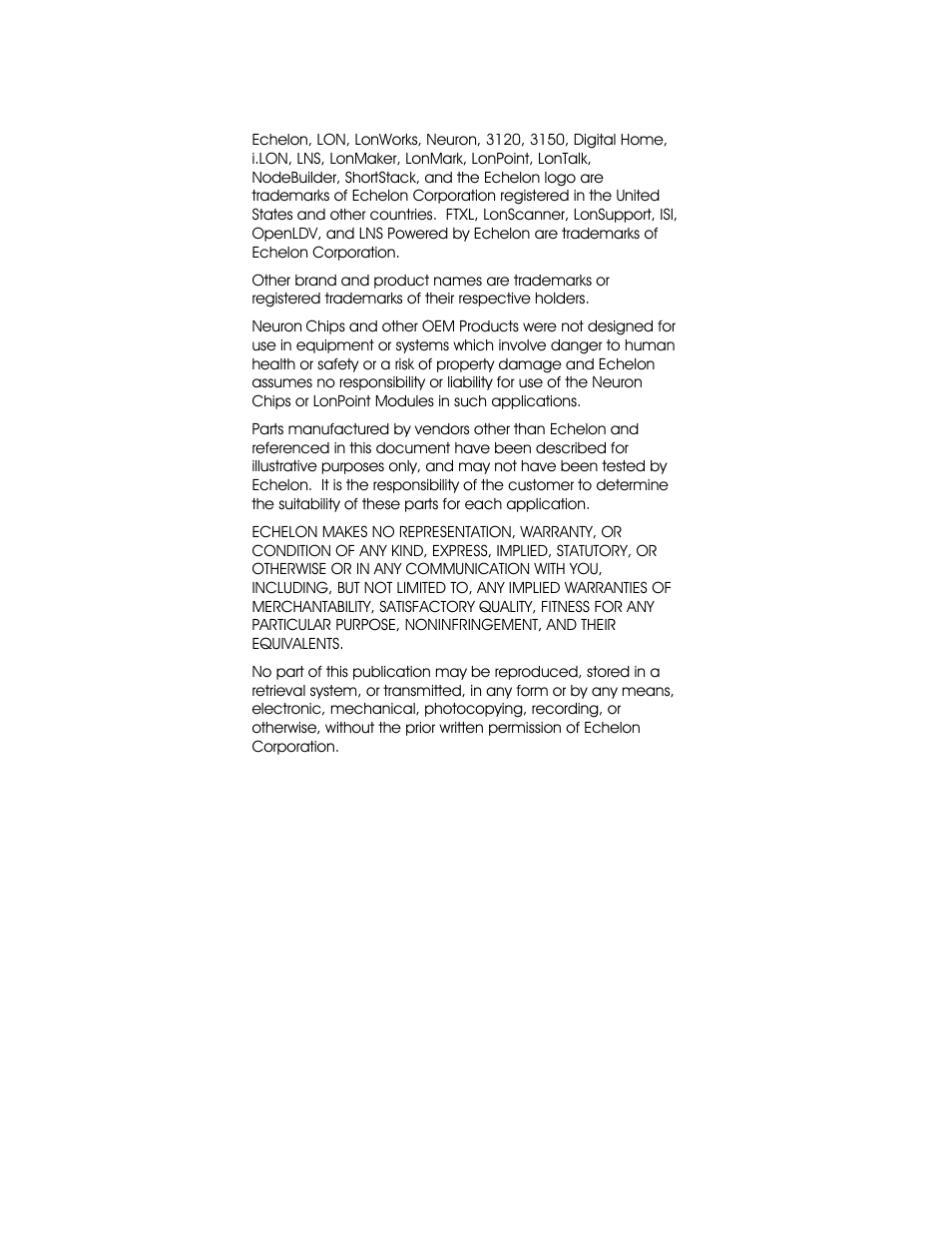 Echelon LNS Plug-in User Manual | Page 2 / 69