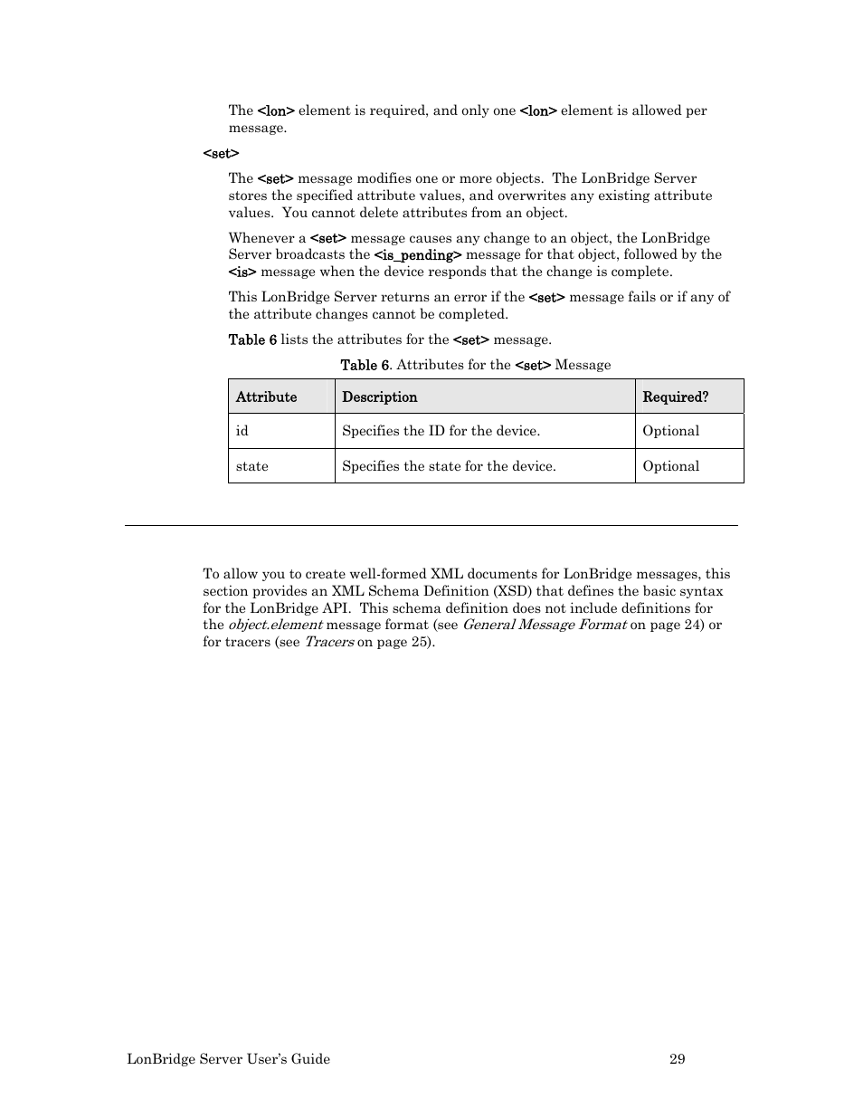 Xml schema for the lonbridge api | Echelon LonBridg Server User Manual | Page 35 / 67