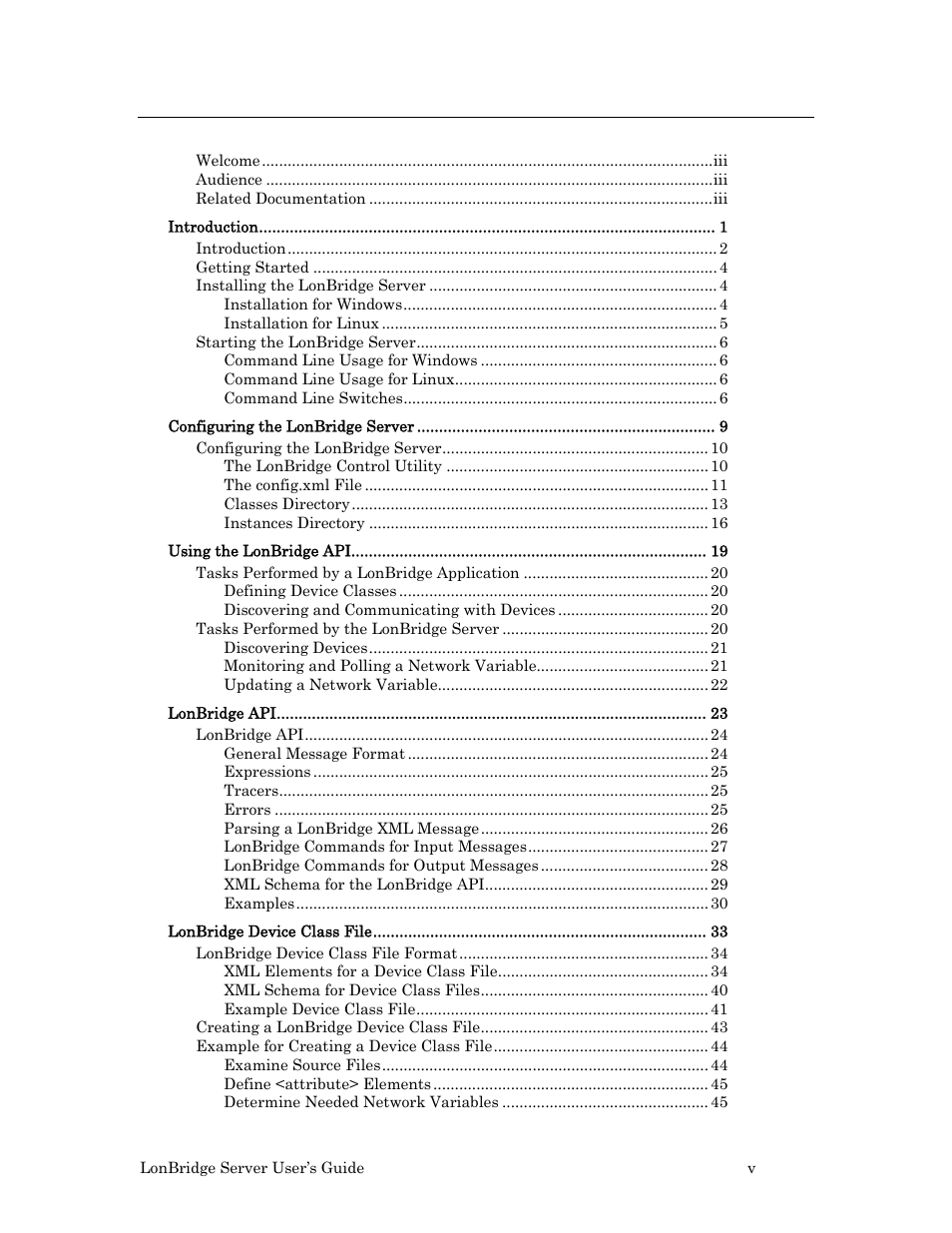 Echelon LonBridg Server User Manual | Page 5 / 67