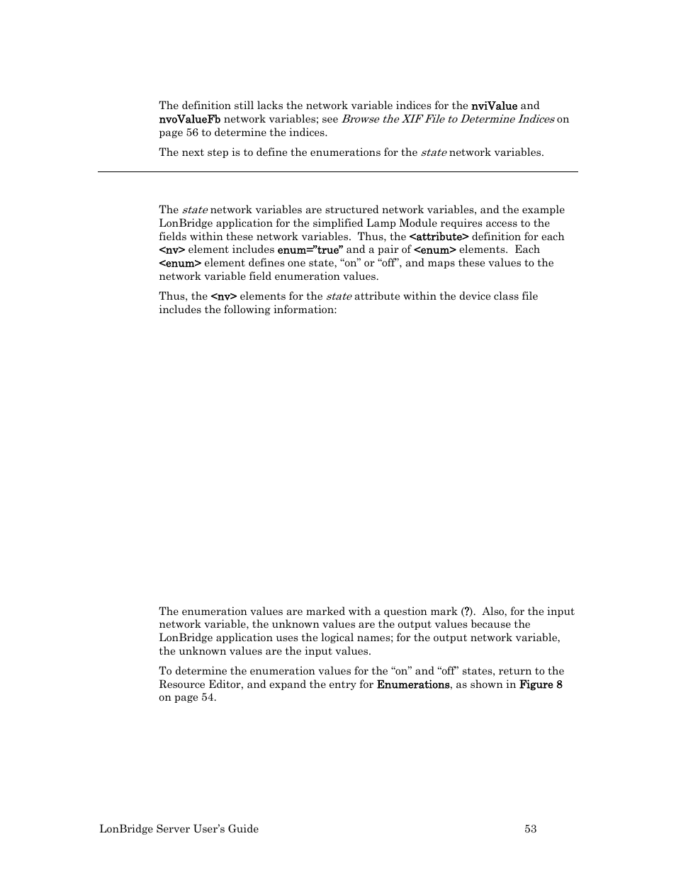 Define <enum> elements | Echelon LonBridg Server User Manual | Page 59 / 67