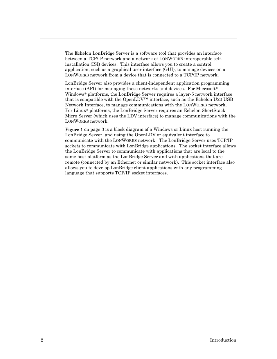 Introduction | Echelon LonBridg Server User Manual | Page 8 / 67