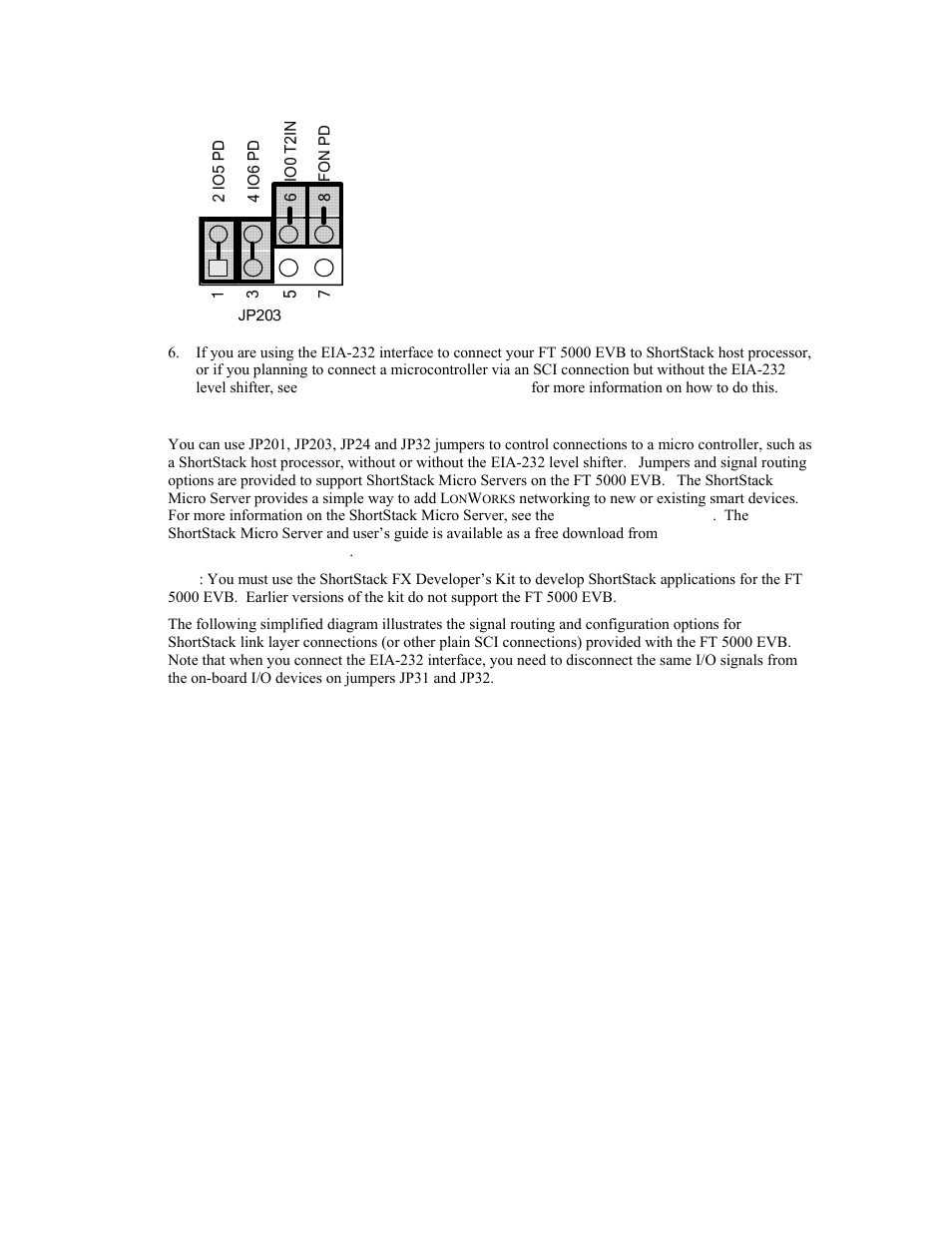 Connecting the shortstack interface | Echelon FT 5000 EVB User Manual | Page 31 / 36