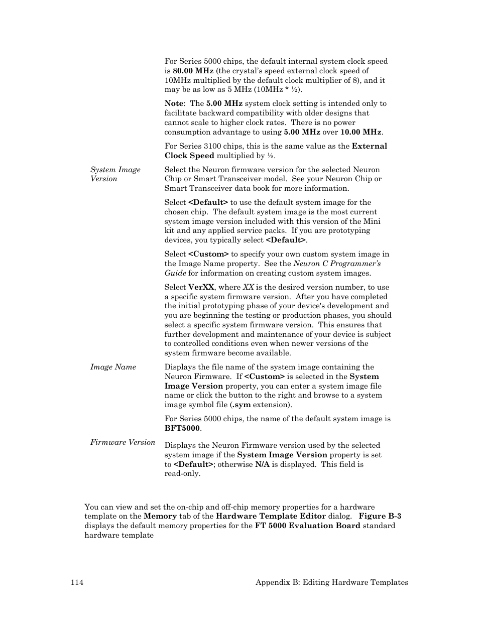 Setting memory properties | Echelon Mini FX User Manual | Page 127 / 139