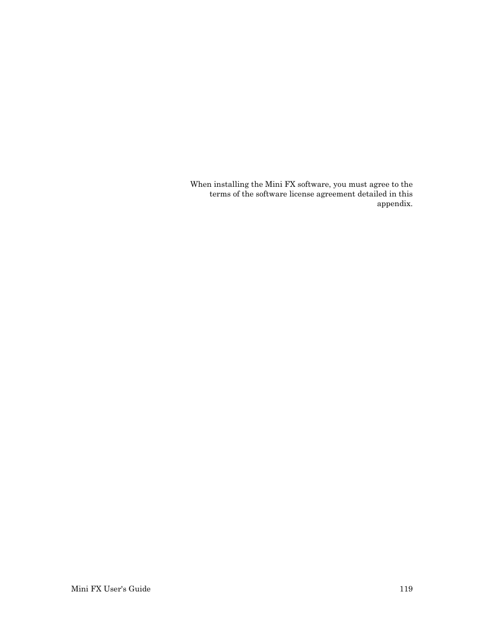 Appendix c mini fx software license agreement | Echelon Mini FX User Manual | Page 132 / 139