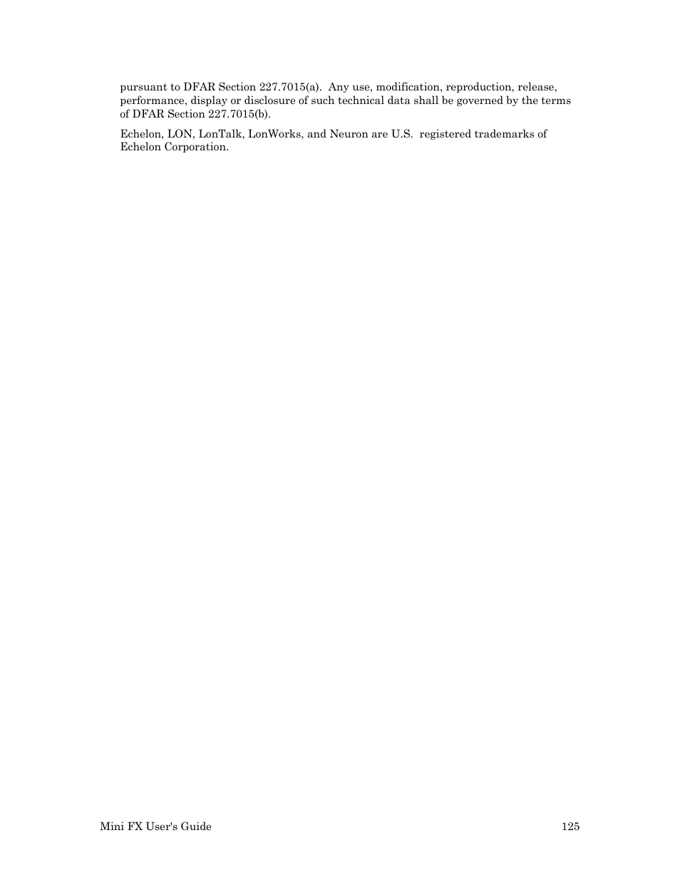 Echelon Mini FX User Manual | Page 138 / 139