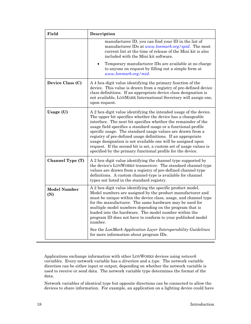 Network variables | Echelon Mini FX User Manual | Page 31 / 139