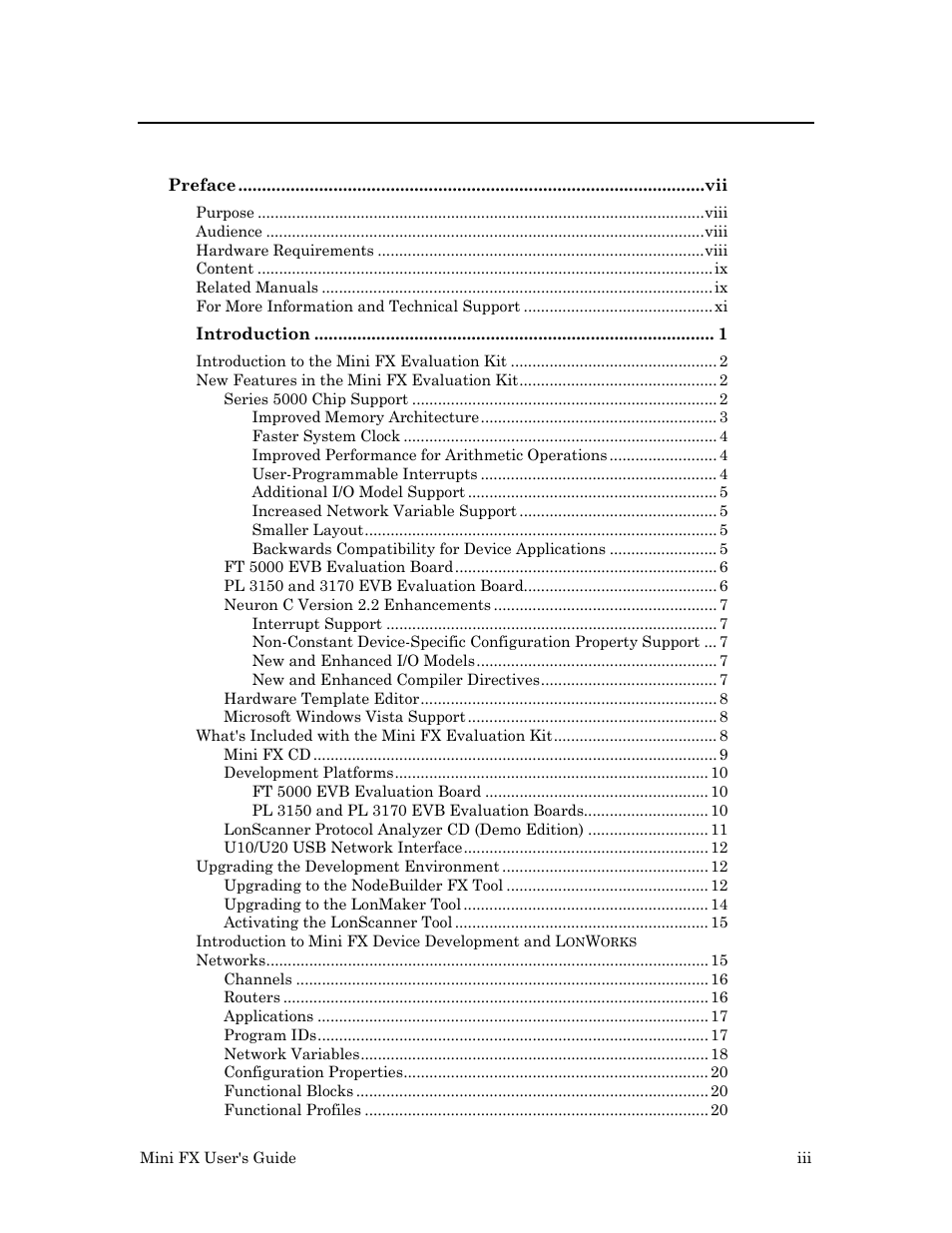 Echelon Mini FX User Manual | Page 4 / 139