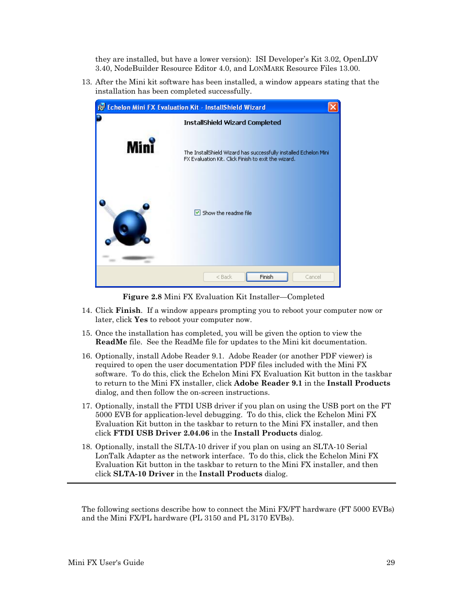 Connecting the mini fx hardware | Echelon Mini FX User Manual | Page 42 / 139