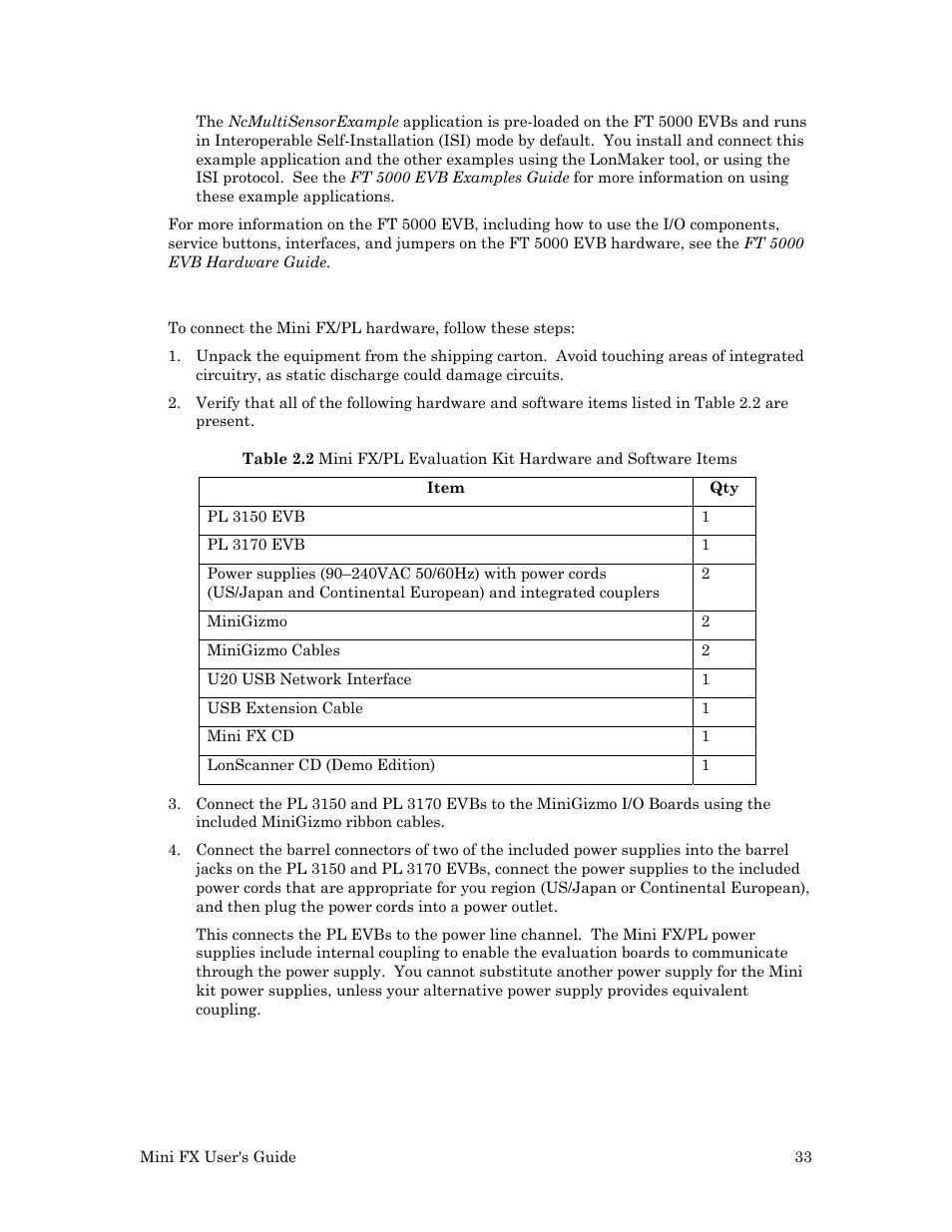 Connecting the mini fx/pl hardware | Echelon Mini FX User Manual | Page 46 / 139