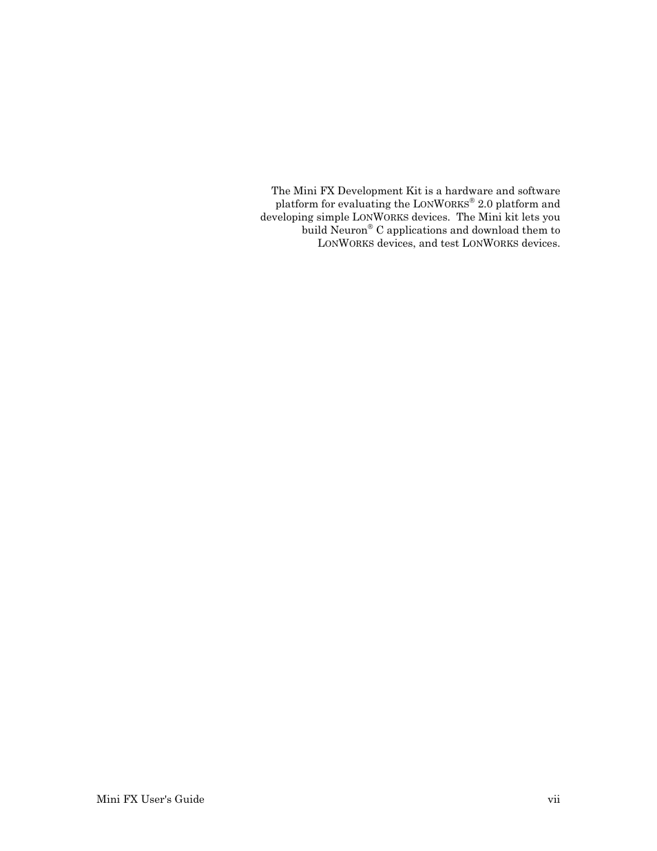 Preface | Echelon Mini FX User Manual | Page 8 / 139