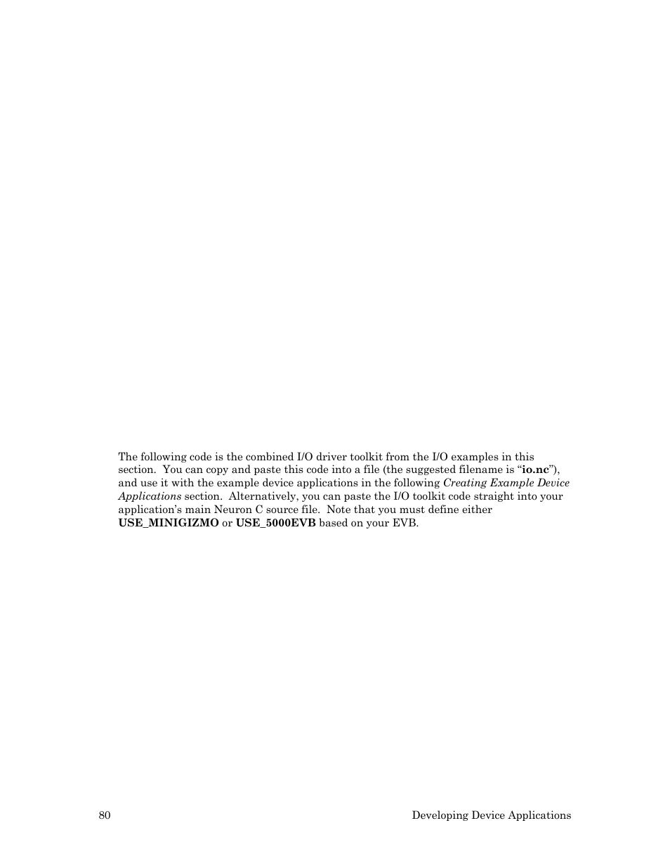 I/o examples toolkit | Echelon Mini FX User Manual | Page 93 / 139