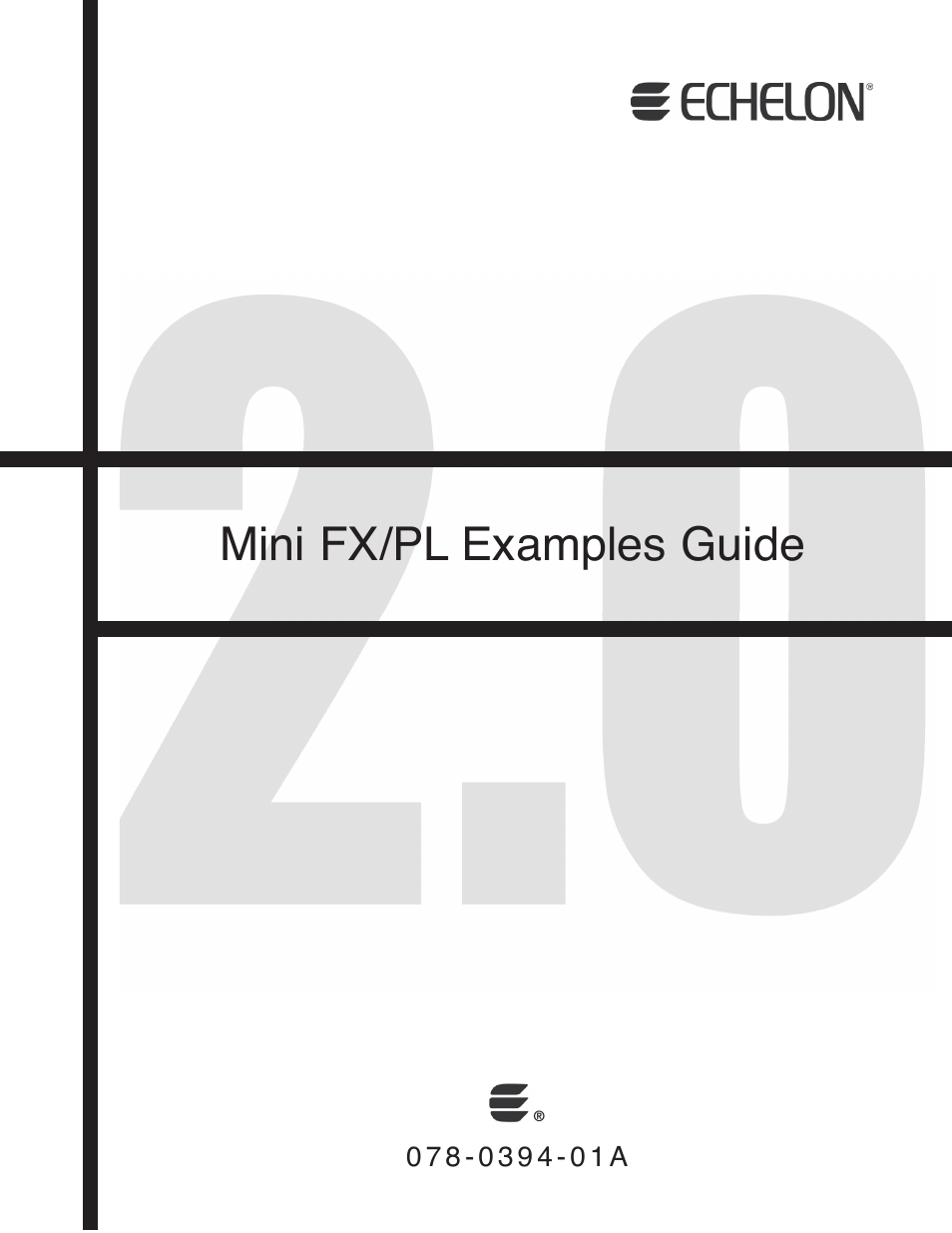 Echelon Mini FX/PL Examples User Manual | 23 pages