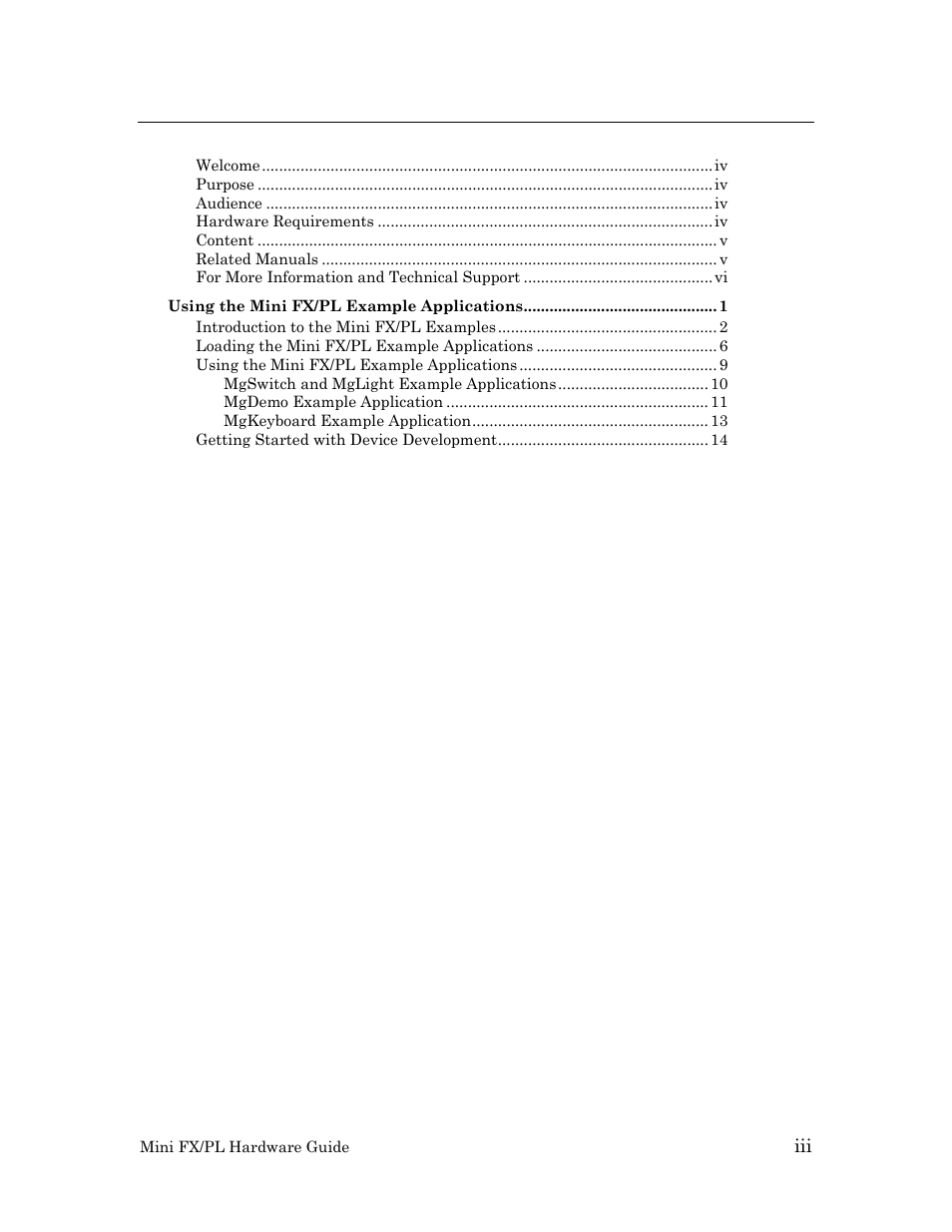 Echelon Mini FX/PL Examples User Manual | Page 3 / 23
