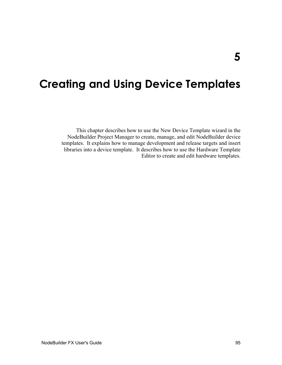 5 creating and using device templates, Creating and using device templates, 5creating and using device templates | Echelon NodeBuilder FX User Manual | Page 109 / 300