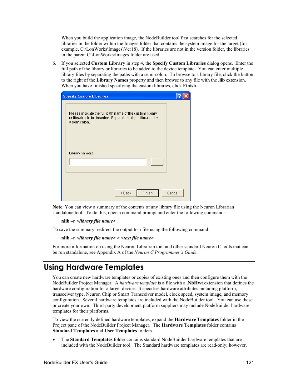 Using hardware templates | Echelon NodeBuilder FX User Manual | Page 135 / 300