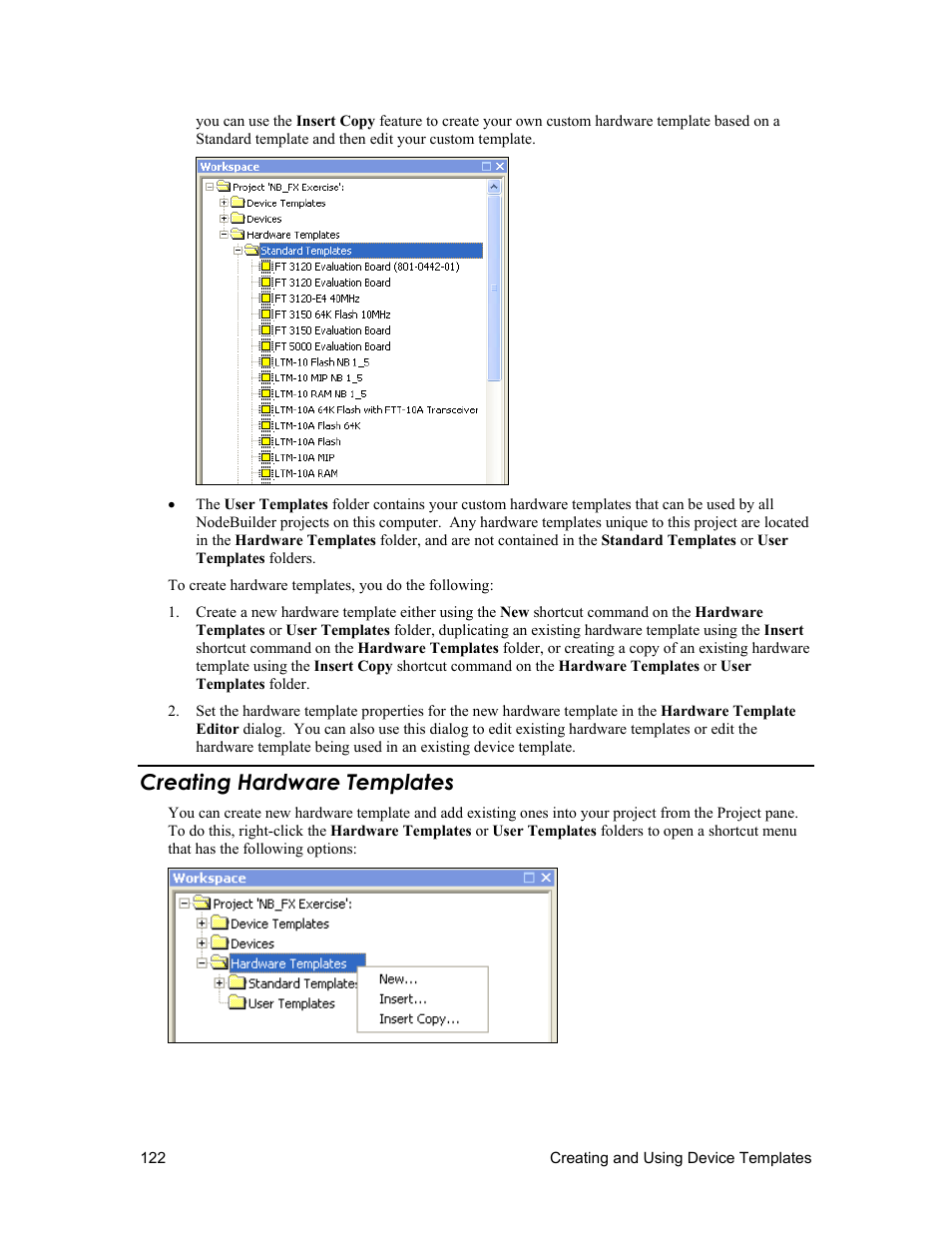 Creating hardware templates | Echelon NodeBuilder FX User Manual | Page 136 / 300