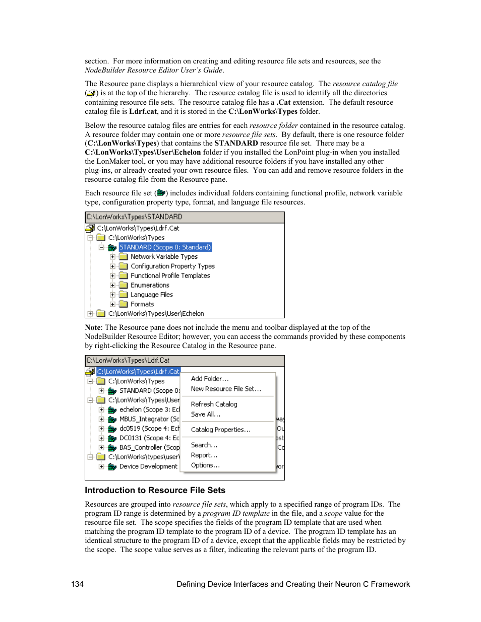 Introduction to resource file sets | Echelon NodeBuilder FX User Manual | Page 148 / 300