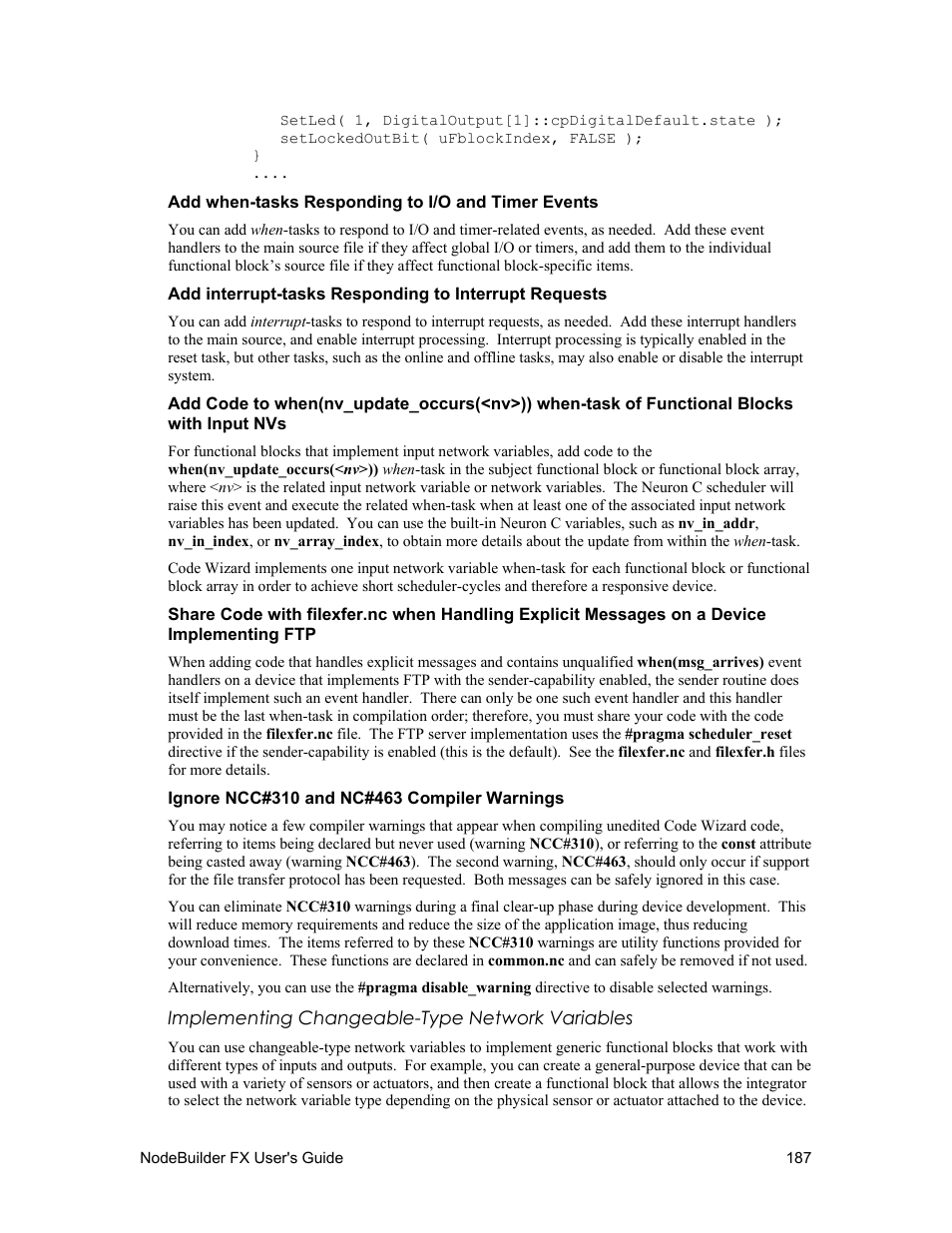 Echelon NodeBuilder FX User Manual | Page 201 / 300