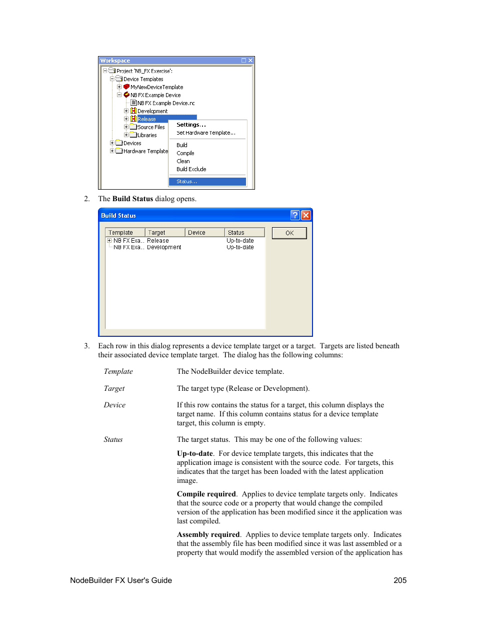 Setting build options | Echelon NodeBuilder FX User Manual | Page 219 / 300