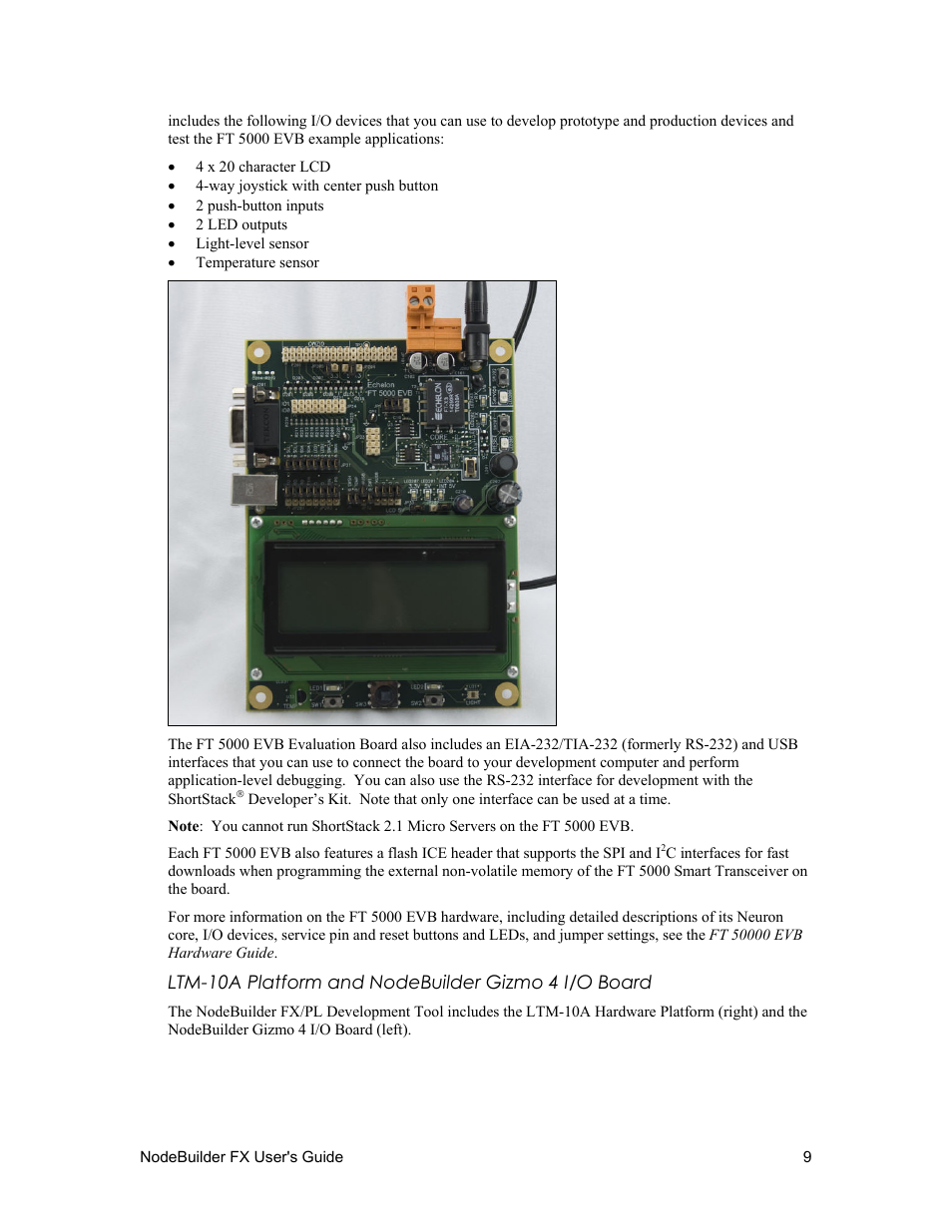 Ltm 10a platform and nodebuilder gizmo 4 i/o board | Echelon NodeBuilder FX User Manual | Page 23 / 300