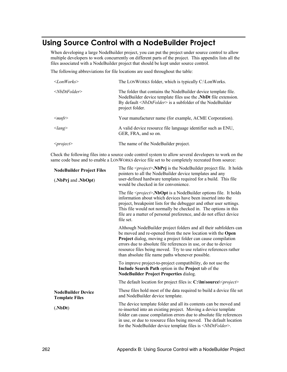 Using source control with a nodebuilder project | Echelon NodeBuilder FX User Manual | Page 276 / 300