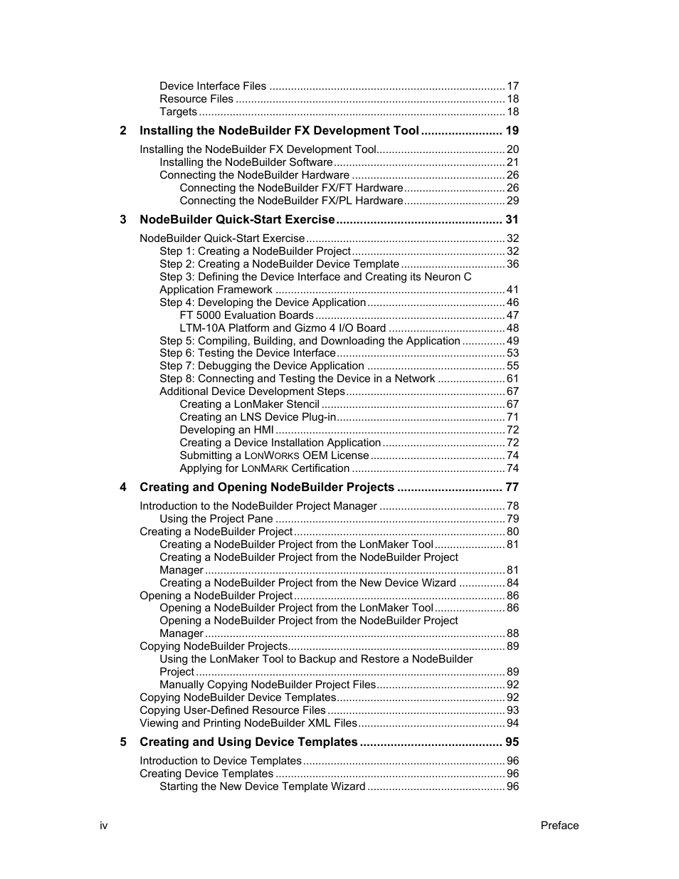 Echelon NodeBuilder FX User Manual | Page 4 / 300