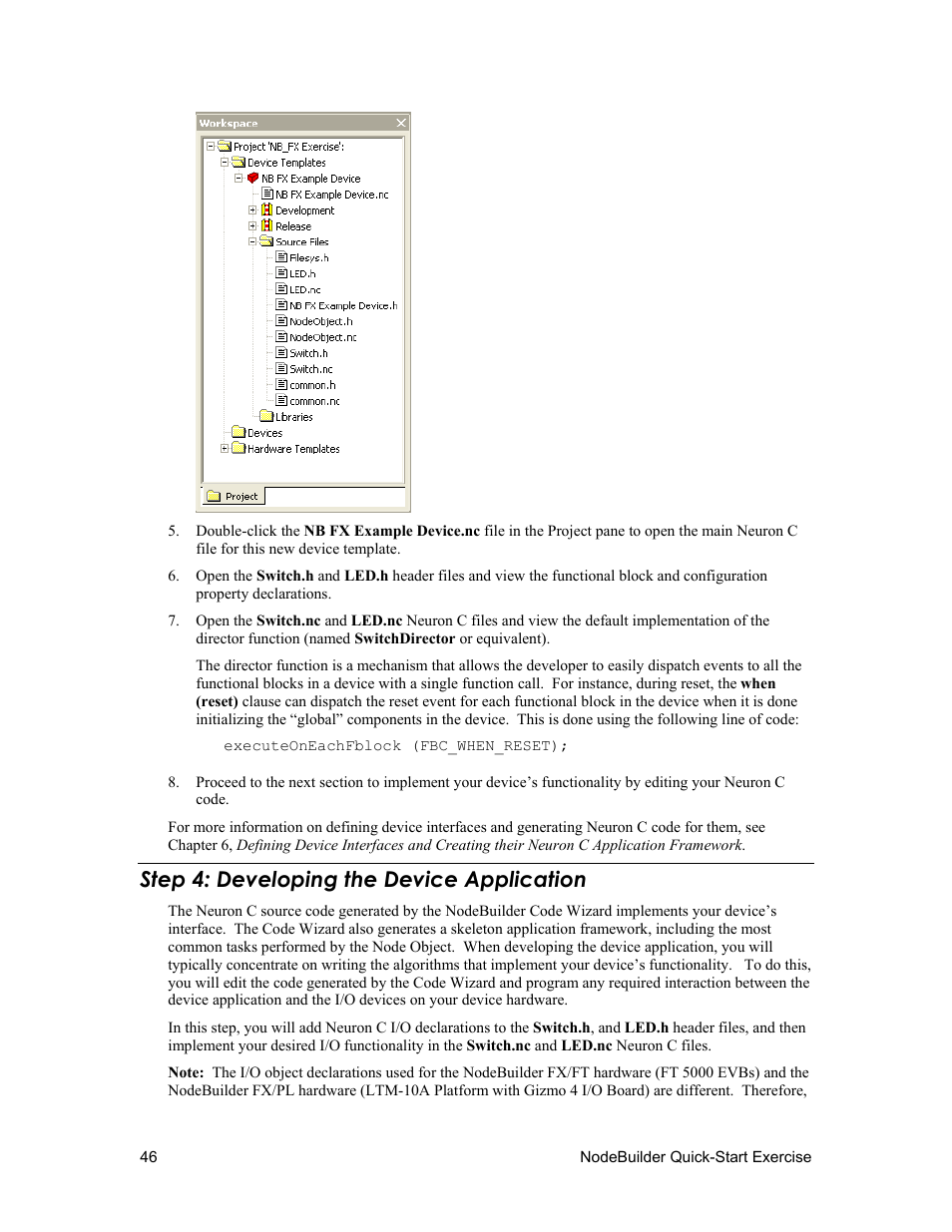 Step 4: developing the device application | Echelon NodeBuilder FX User Manual | Page 60 / 300