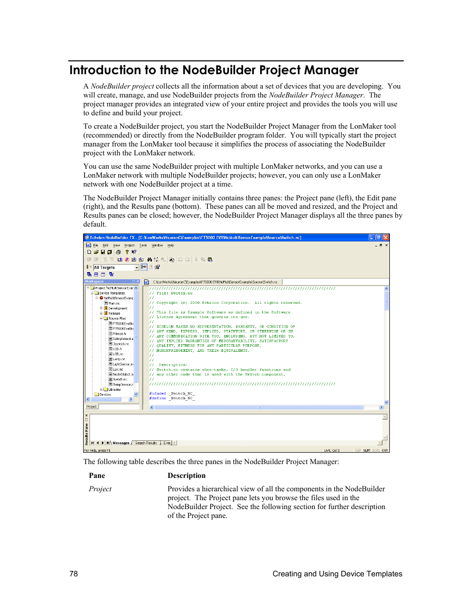 Introduction to the nodebuilder project manager | Echelon NodeBuilder FX User Manual | Page 92 / 300