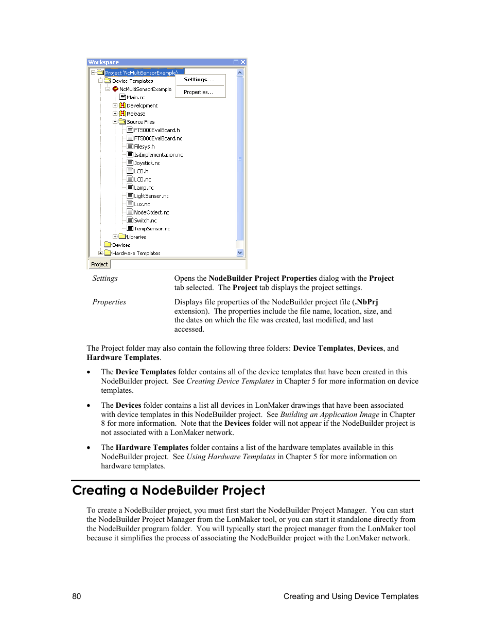 Creating a nodebuilder project | Echelon NodeBuilder FX User Manual | Page 94 / 300