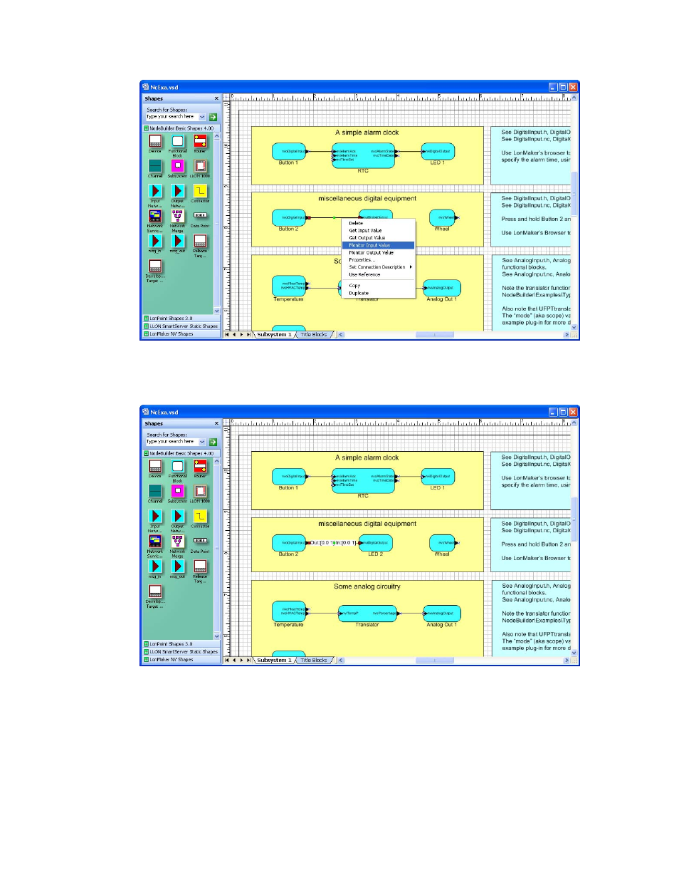 Testing alarm devices | Echelon NodeBuilder FX/PL Examples User Manual | Page 19 / 43