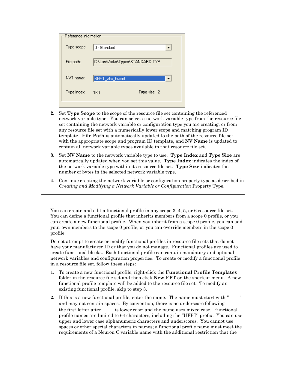 Creating and modifying a functional profile | Echelon NodeBuilder Resource Editor User Manual | Page 43 / 90