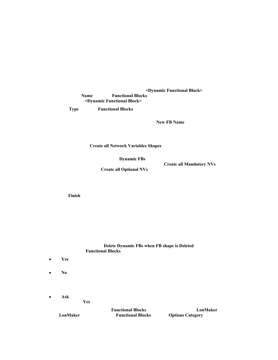 Deleting dynamic fbs | Echelon LonMaker User Manual | Page 108 / 423