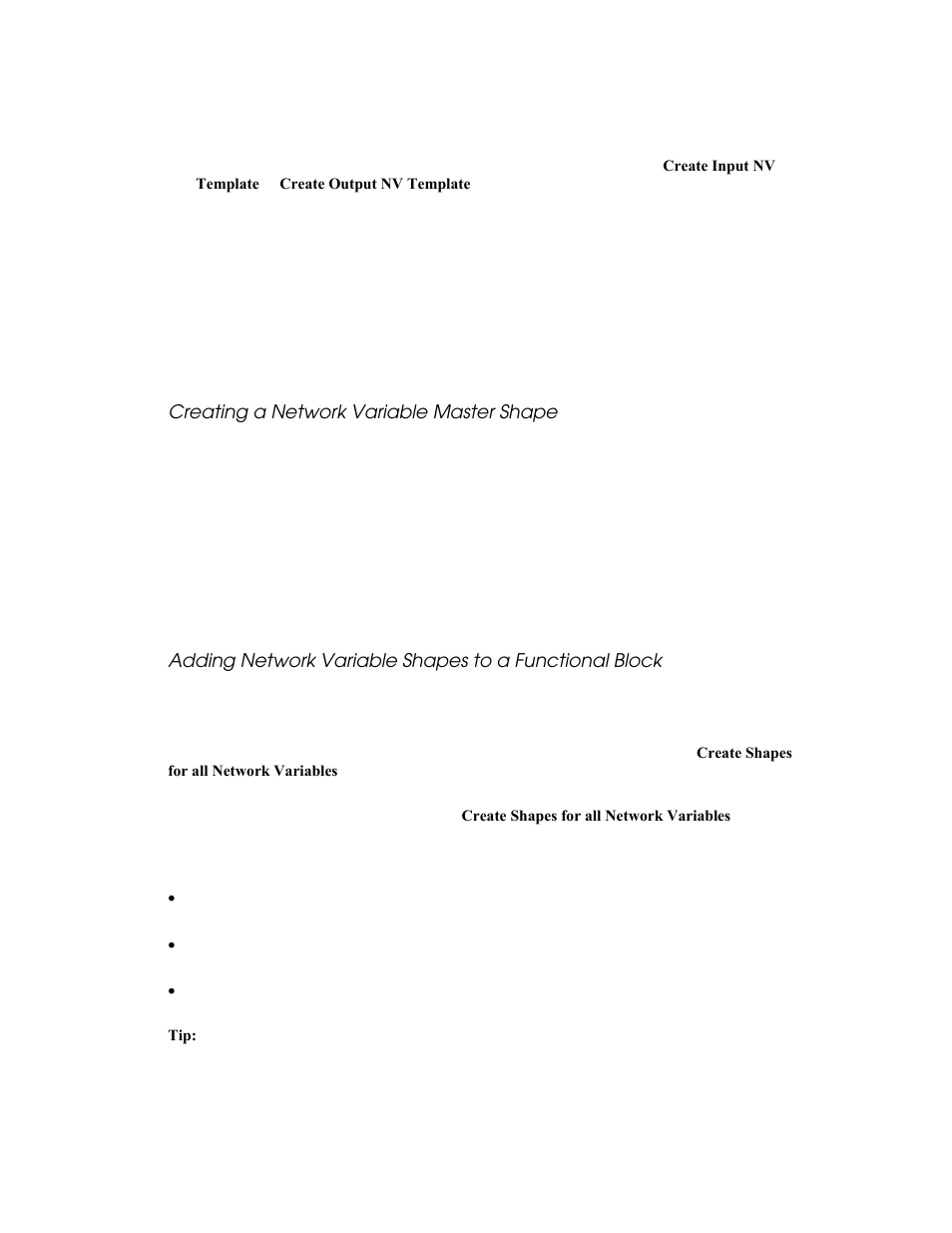 Creating a network variable master shape | Echelon LonMaker User Manual | Page 111 / 423