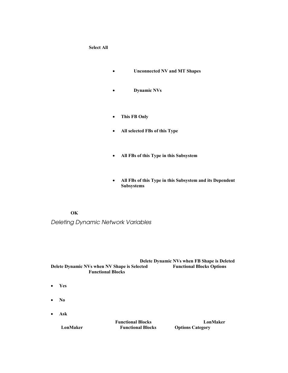 Deleting dynamic network variables | Echelon LonMaker User Manual | Page 117 / 423