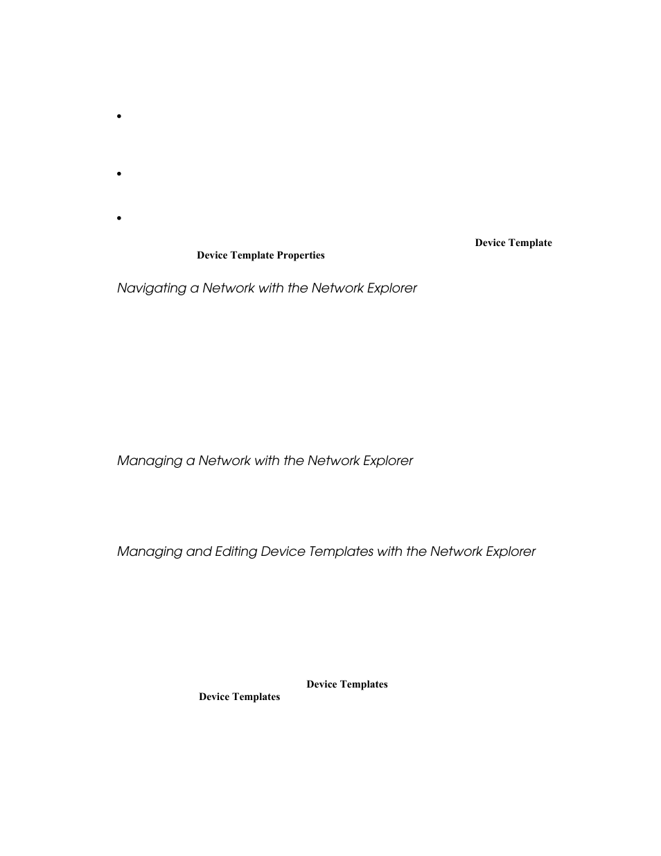 Navigating a network with the network explorer, Managing a network with the network explorer, Managing device templates | Echelon LonMaker User Manual | Page 147 / 423