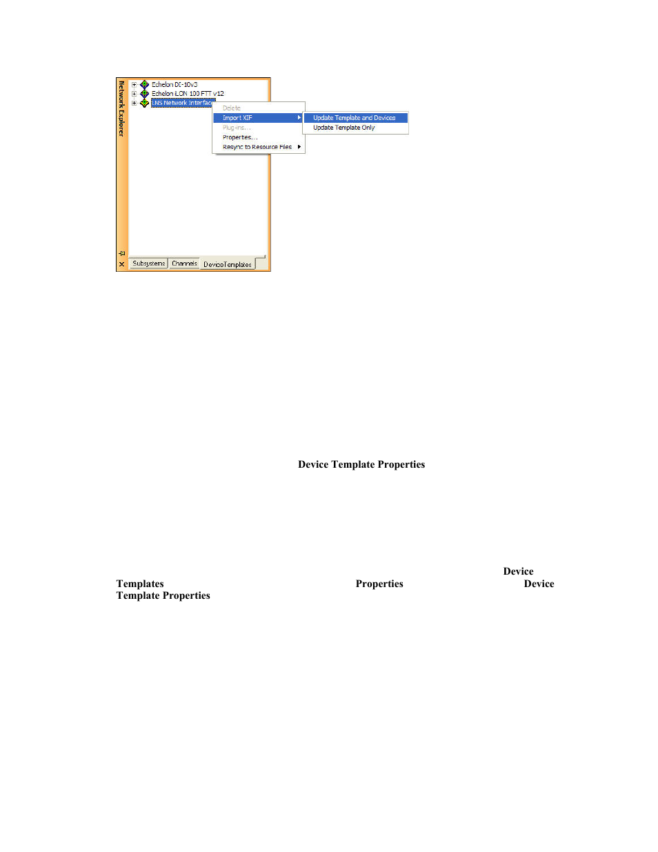 Editing device template properties | Echelon LonMaker User Manual | Page 148 / 423