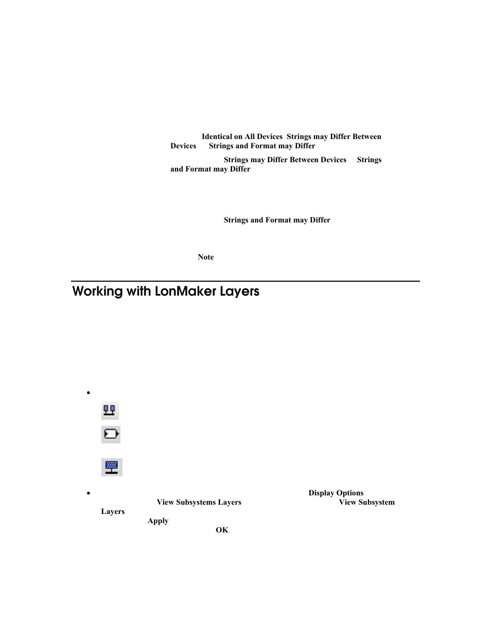 Working with lonmaker layers | Echelon LonMaker User Manual | Page 150 / 423