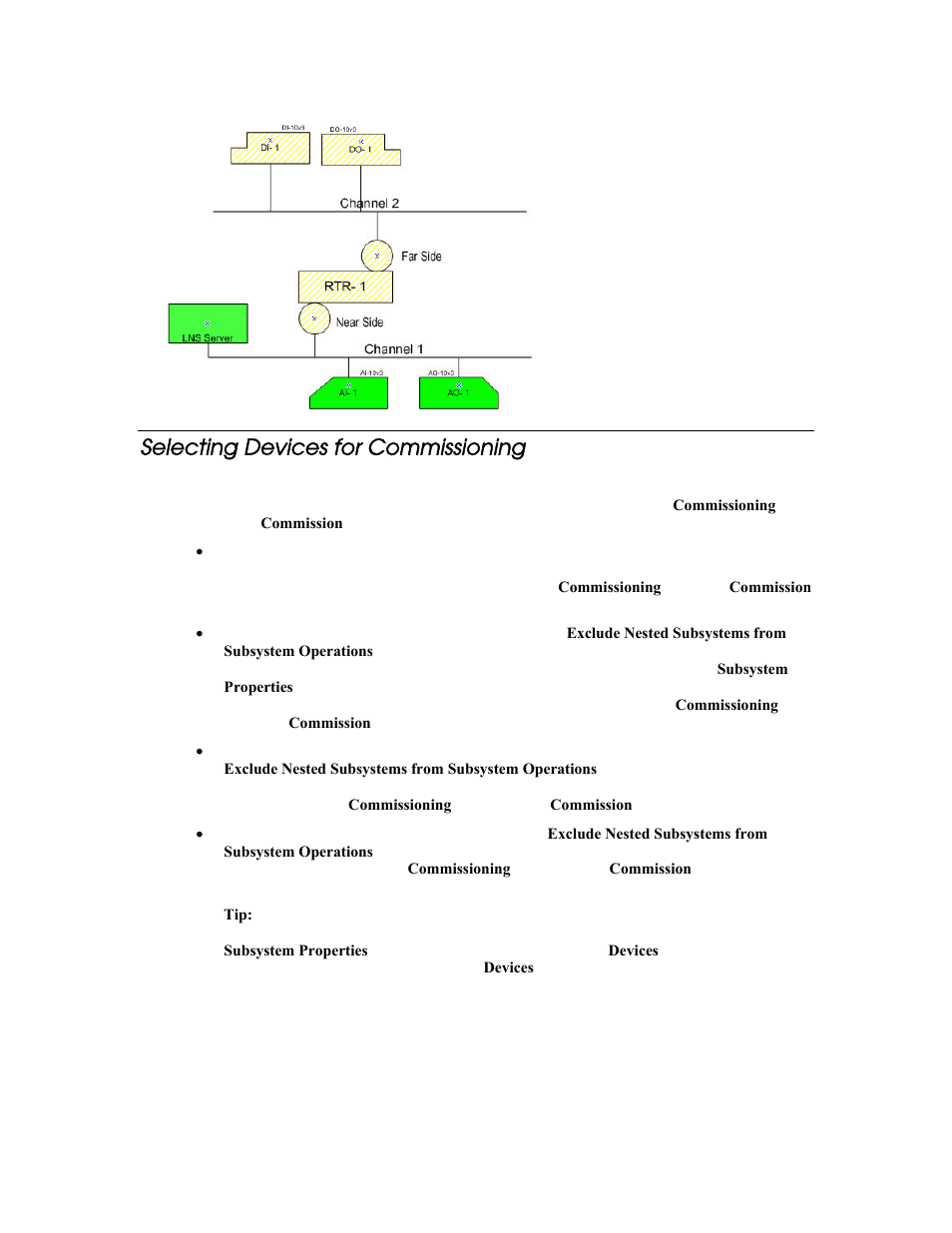 Selecting devices for commissioning | Echelon LonMaker User Manual | Page 161 / 423